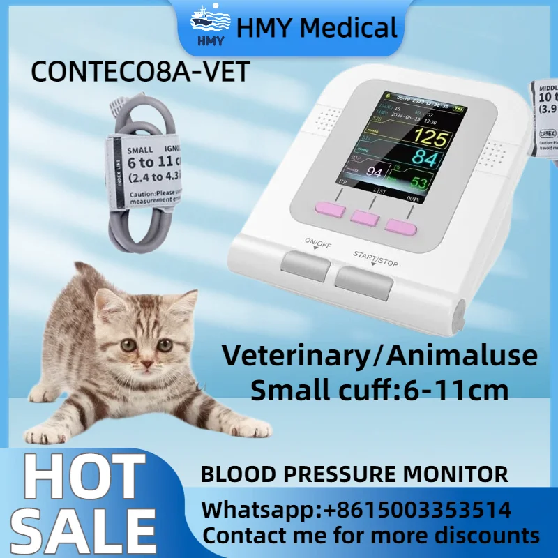 tensiometre-numerique-veterinaire-contec-08avet-pour-animaux-neuf-en-boite-brassard-de-6-a-11-cm-pour-animaux-de-compagnie-de-petite-moyenne-taille