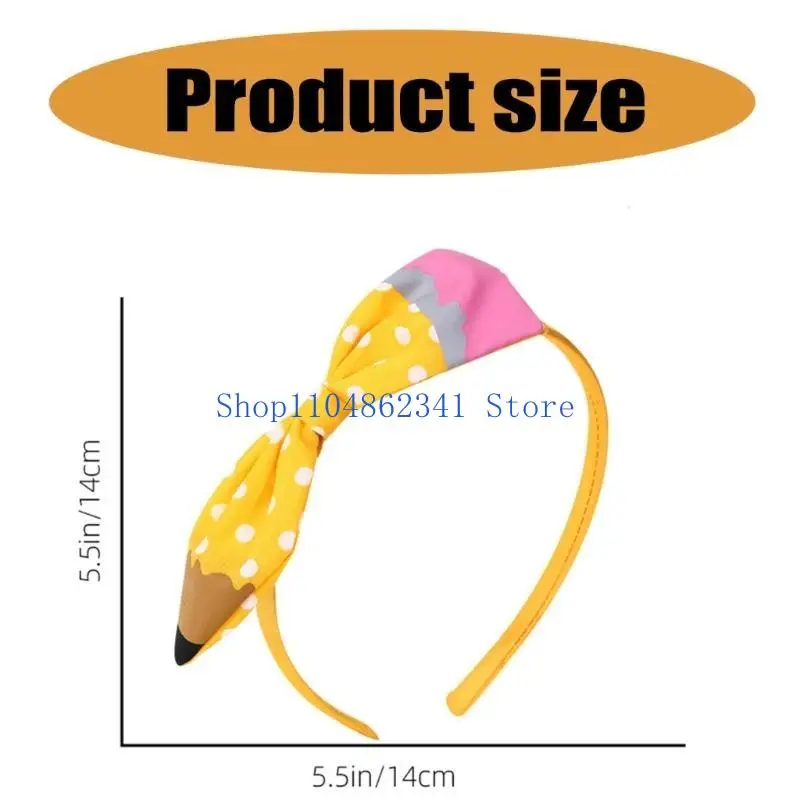 5ASD ناعم النسيج مشبك الشعر مع نقاط قلم رصاص عصرية مريحة الشعر مرة أخرى إلى أغطية رأس المدرسة الحزب للأطفال