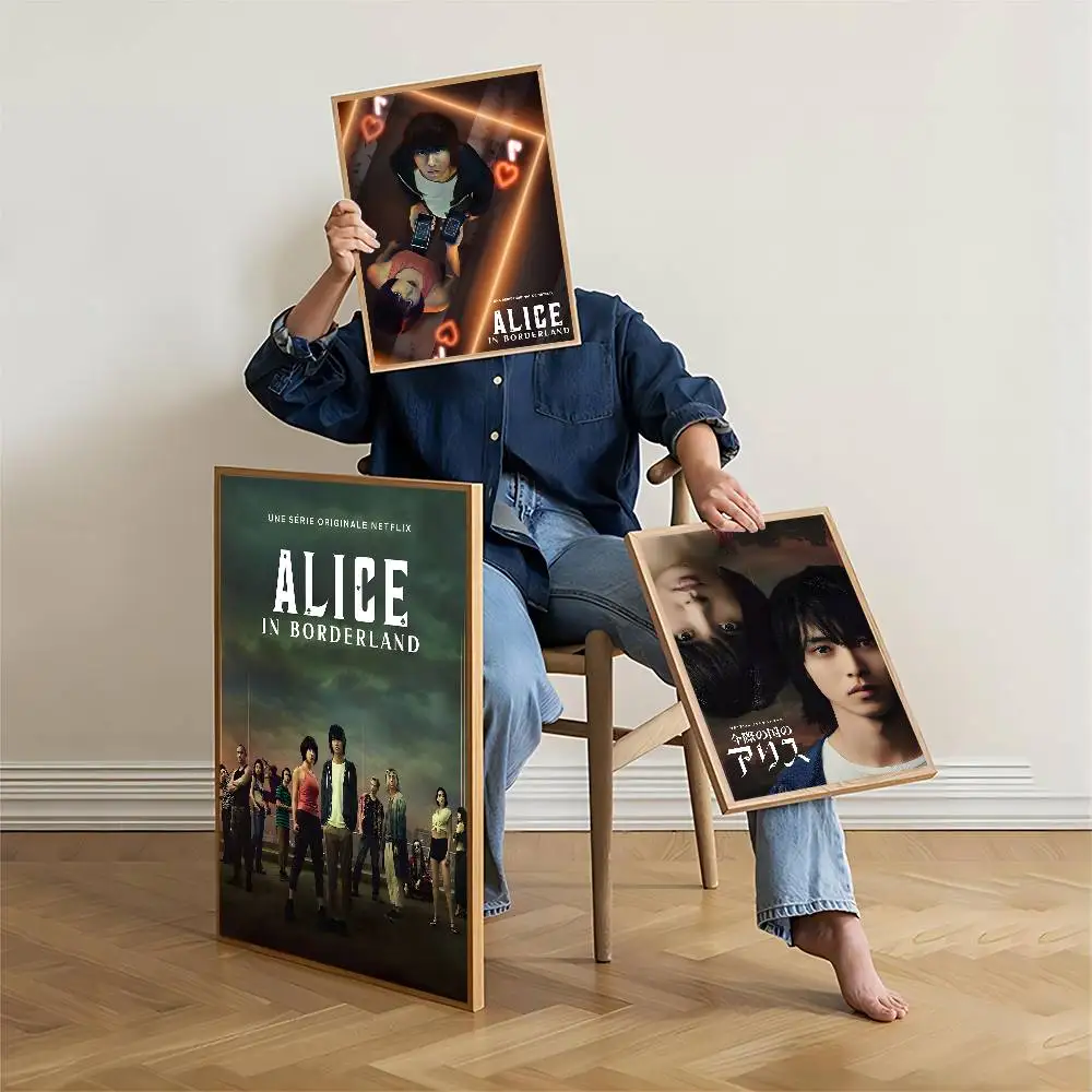 تلفزيون ساخن أليس في بوردرلاند لتقوم بها بنفسك ملصق لاصق غرفة عتيقة مقهى ديكور ديكور المنزل