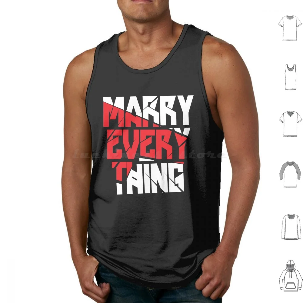 Copy Of Marry Every Thing Tank Tops Print Cotton Marry Every Thing Marry Christmas Holiday Winter Congratulation