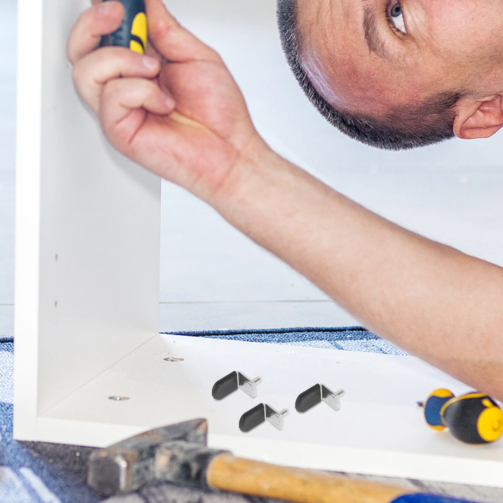 

50Pcs Shelf Support Pegs Pins Cabinet Closet Shelves Glass Bracket Holder Noisereduction Durable Easy Installation