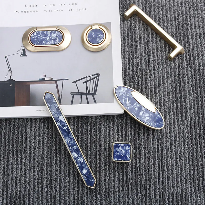 Natural Shells Furniture Handle Door Drawer Knobs Solid Brass Cabinet Handles For Kitchen Wine Cupboard Wardrobe Pulls DiyHome