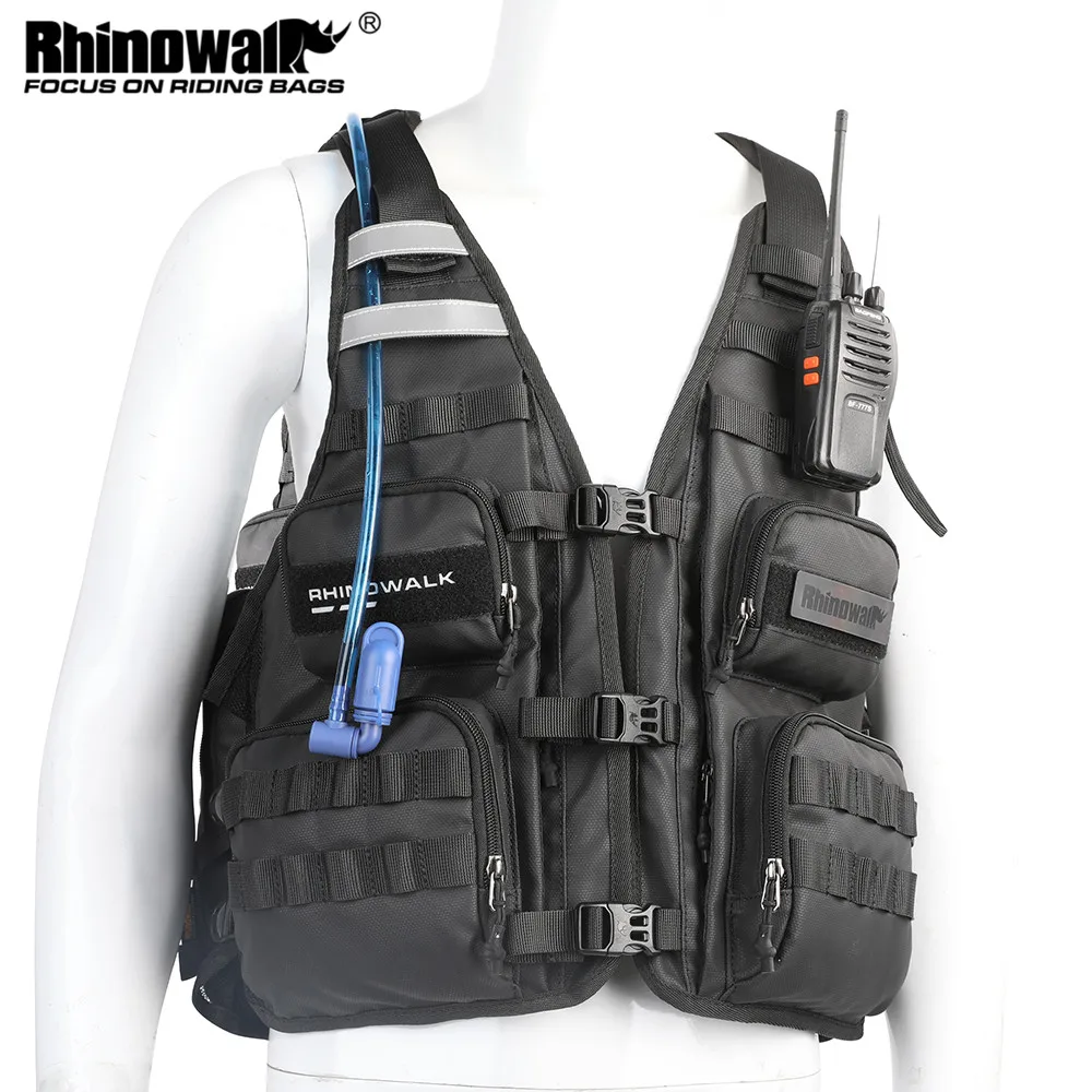 Rhinowalk Motor Riding Vest zaino da ciclismo universale zaino sportivo da viaggio all'aperto portatile con tasca portaoggetti per borsa dell'acqua