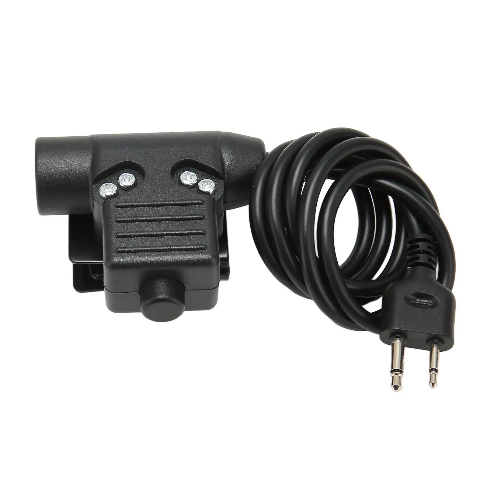 U94 PTT Adapter Cable - Reinforced PU, 2 Pin Plug for vertex & for icom Radios, Military Grade Push to Talk