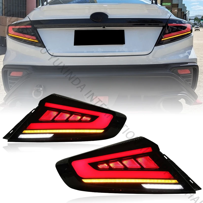 مجموعة المصابيح الخلفية LED للسيارات لسوبارو WRX 2022-2025 عدسة حمراء جديدة ملحقات المصابيح الخلفية المعدلة 2023 2024 بالجملة