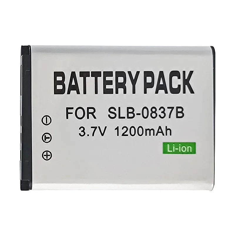 بطارية بديلة 1200 مللي أمبير في الساعة SLB-0837B لهاتف سامسونج L201 NV10 NV20 NV15 NV8 L83T حزمة طاقة الكاميرا الرقمية لسلسلة DualView & NV #5