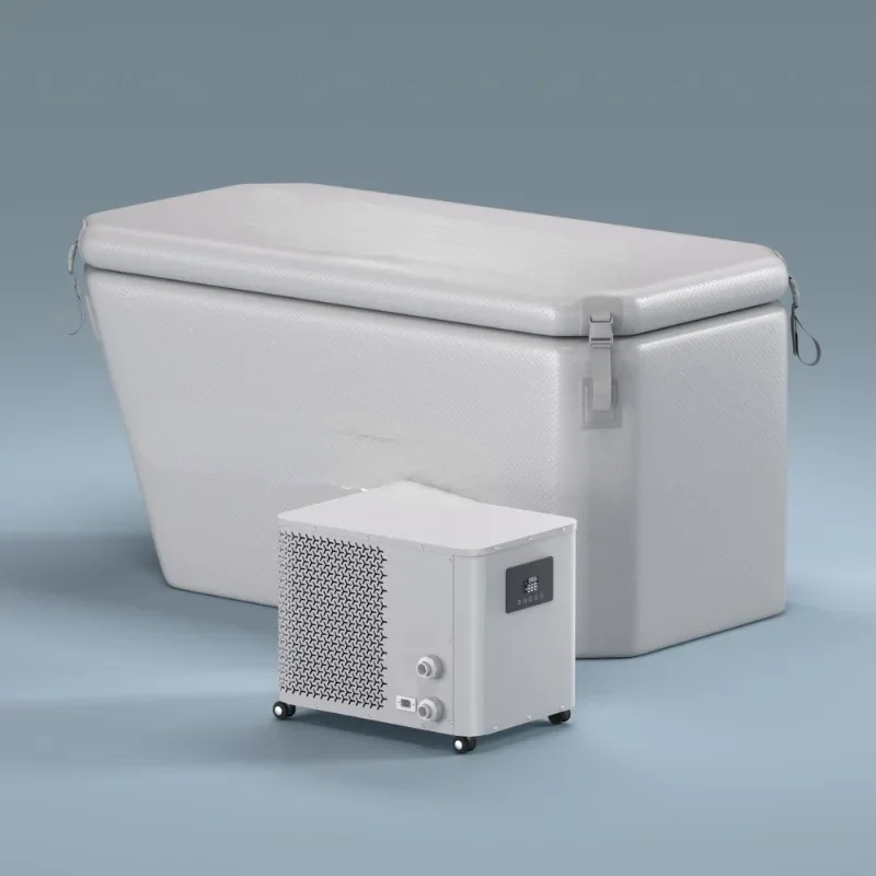 

Angled Ice Bath Tub Portable PVC Cold Plunge Tubs Inflatable Ice Bathtubs for Cryotherapy Athletes Recovery