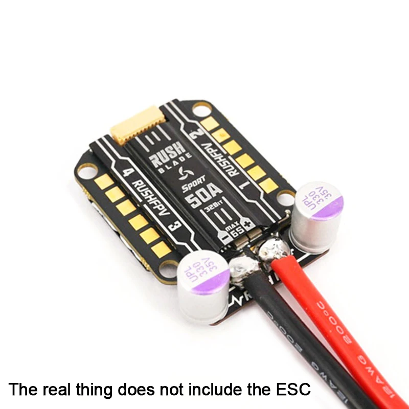 RUSHFPV PFB Power ESC Filter Board with 2pcs Solid Capacitor 35V 330UF Uesd for RC FPV Flight Controller 6S ESC Racing Drones