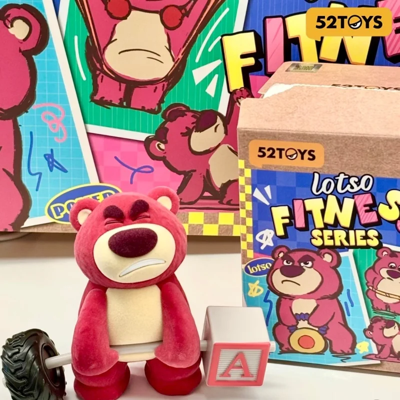 

52TOYS Genuine Lotso Get To Know Fitness Series Blind Box Flocking Cute Collection Desktop Ornament Fashion Trend Gift Girl