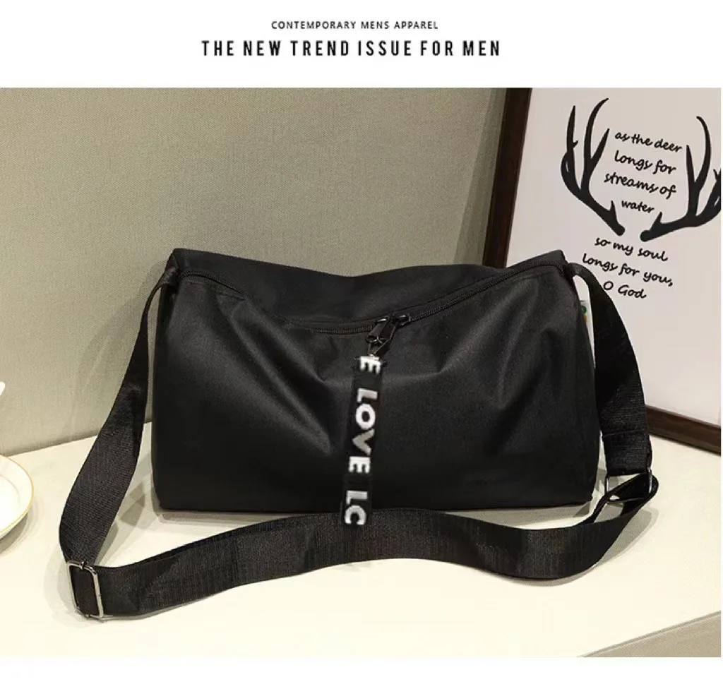 Herrentasche Sport Fitness Yoga Tasche Kurzreise Große Kapazität Einzel-Schulter Crossbody Gepäcktasche Leichtgewicht für Damen – Detail 3