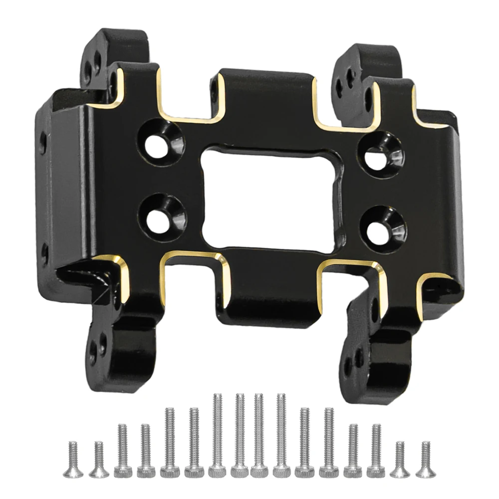 Brass steering joint gearbox base with front and rear axle balance cover, suitable for the Redcat Ascent-32 1/32 RC Crawler.