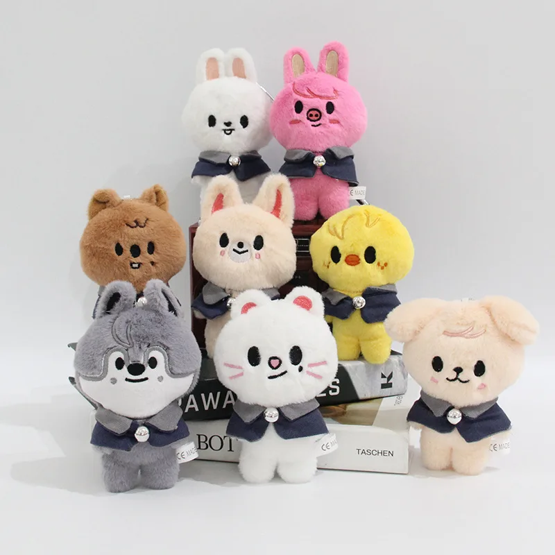 Skzoo 20 cm Kpop Cartoon Peluche Peluche Stay Peluche Bambola Giocattoli KawaiiJYP Adulti KZ Ventole Portachiavi Ciondolo Regalo per bambini