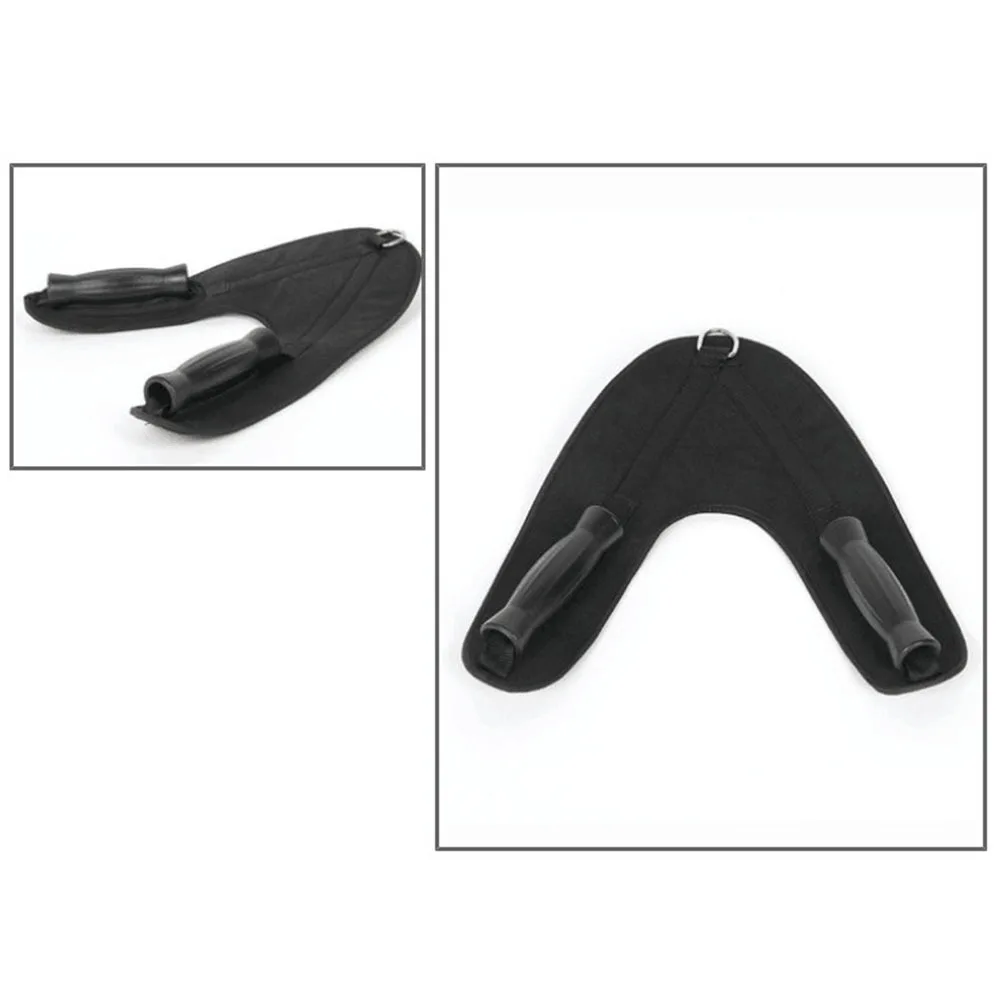 

Abdominal Muscle Training Band Black Nylon Metal Pvc Non-Slip Handle For Men Women Fitness Tension Parts Band Exercise