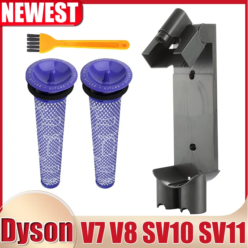 Wieszak na ładowarkę i filtr do odkurzacza ręcznego Dyson V7 V8 SV10 SV11 Akcesoria Uchwyt do ładowania Uchwyt ścienny
