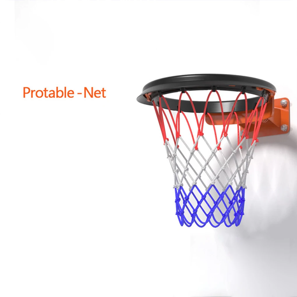 Professional PU Portable Basketball Net Frame Easy Setup 2.Universal Compatibility 3. Materials Black Colored Net