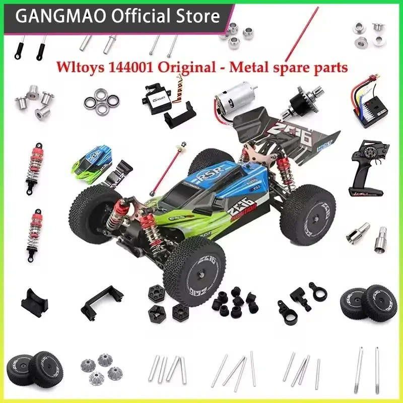 Wysokiej jakości WLtoys 144001   Metalowa przekładnia różnicowa Wave Box Gear Box dla 124018 124019   Części zamienne do samochodów RC 4WD Akcesoria samochodowe