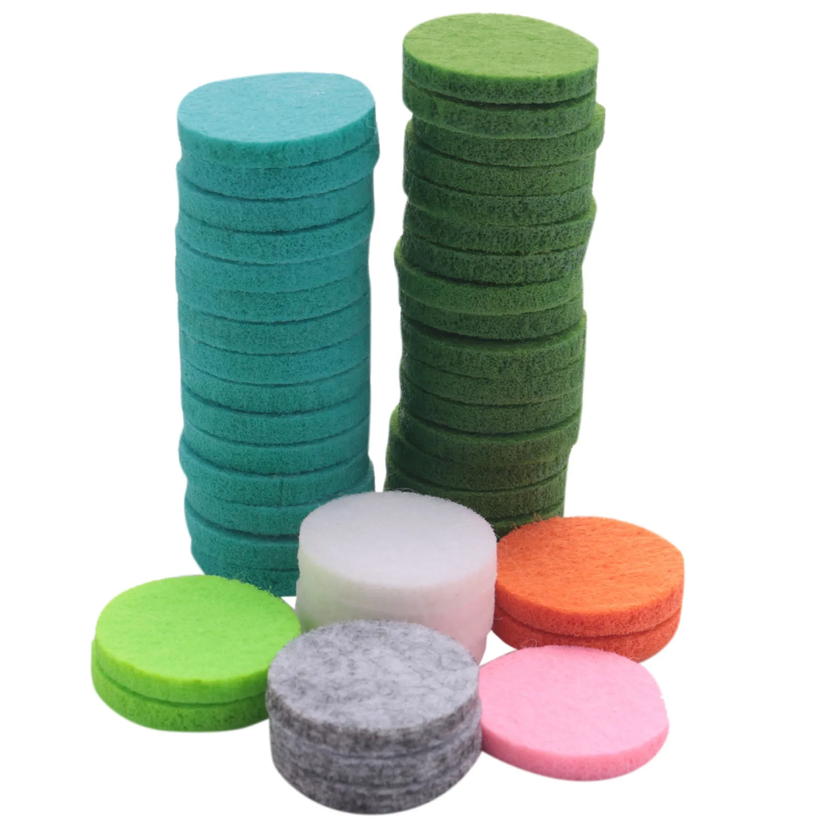 Washable Refill Pads Felt Pads Diameter 22mm for Car oil diffuser locket [48 Pcs]