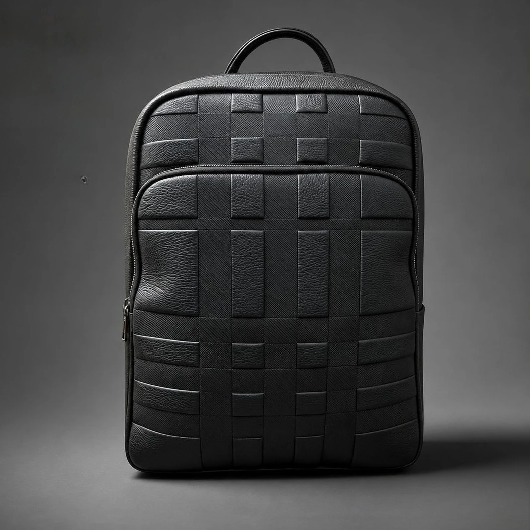 New Brand Stripe Genuine Leather Men Backpacks Real Natural Leather Student Backpack Boy Luxury Business Laptop School Bag