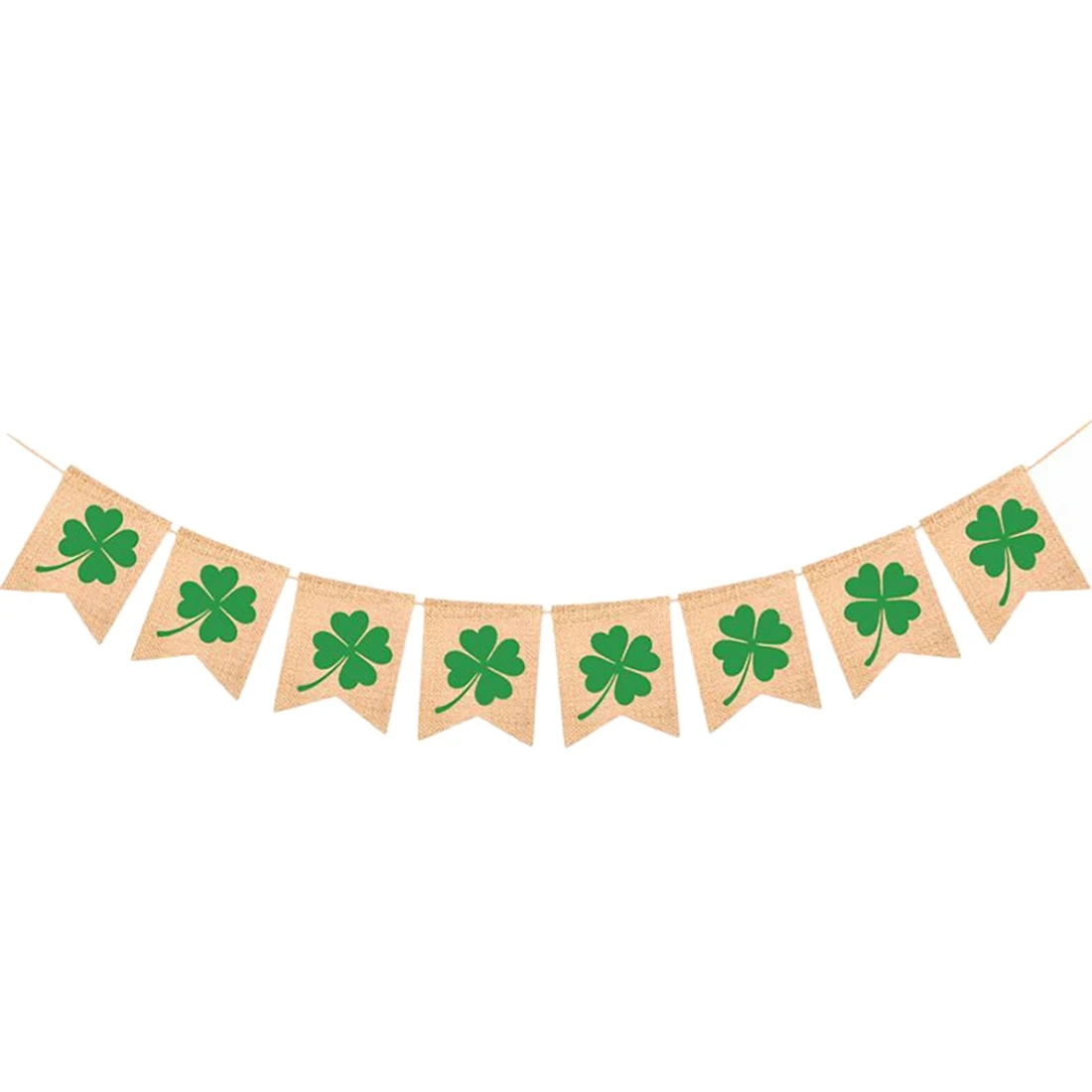 

Lucky Four-Leaf Clover Pull Flag St. Patrick's Day Irish Festival Holiday Party Mabula Flag Party Birthday Decoration