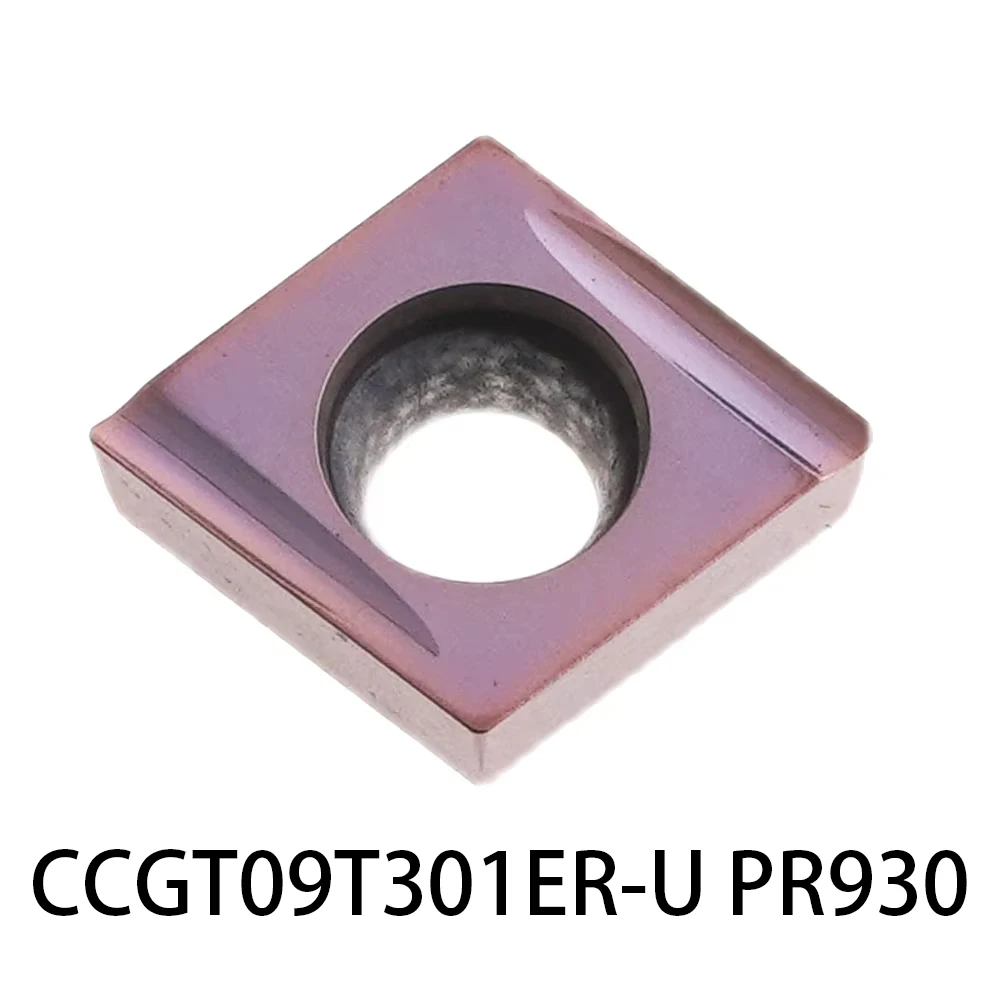 CCGT 09T301 CCGT09T3 CCGT09T301 Original CCGT09T301ER-U PR930 CCGT32502ER-U 80° Insert CNC Lathe Cutter Carbide Blade Cut Shank