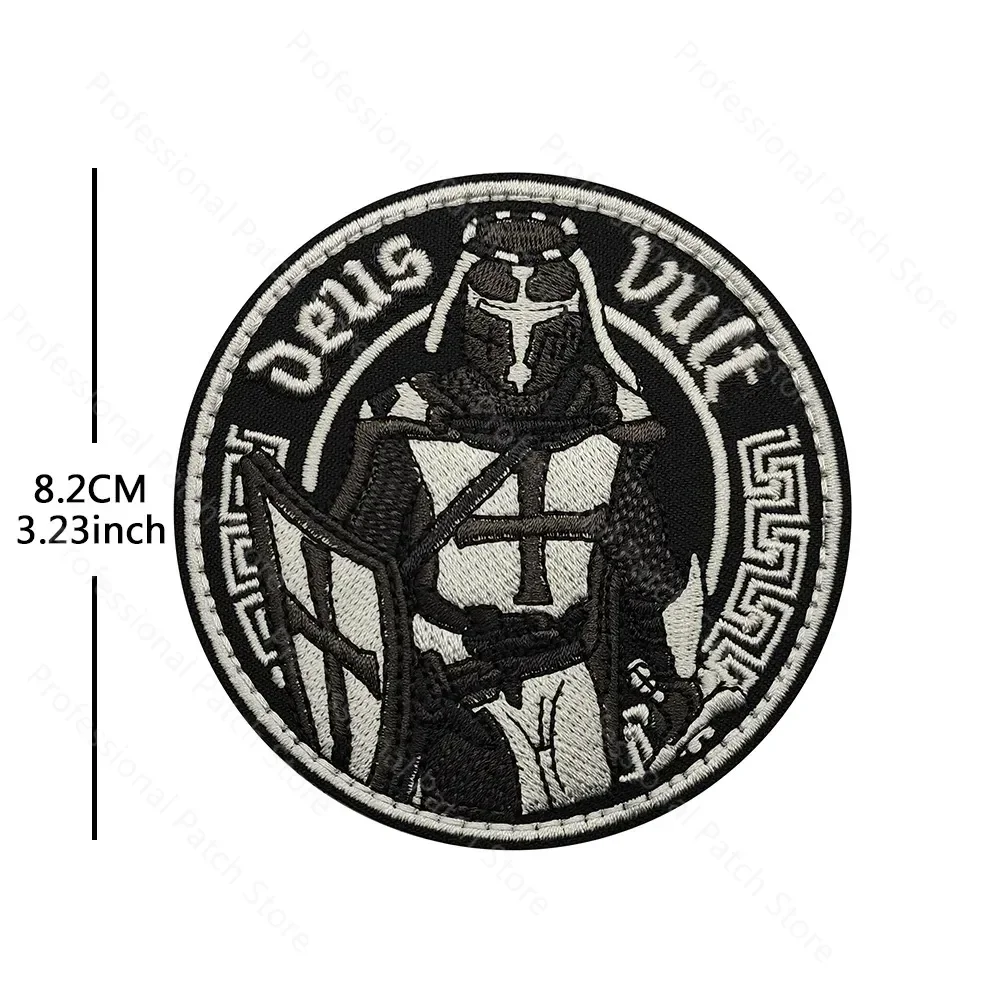 جديد فرسان تمبلار الصليبية ضابط شارة الشباب ماجيك ملصق شخصية شارة التكتيكية التصحيح للملابس هوك وحلقة #4