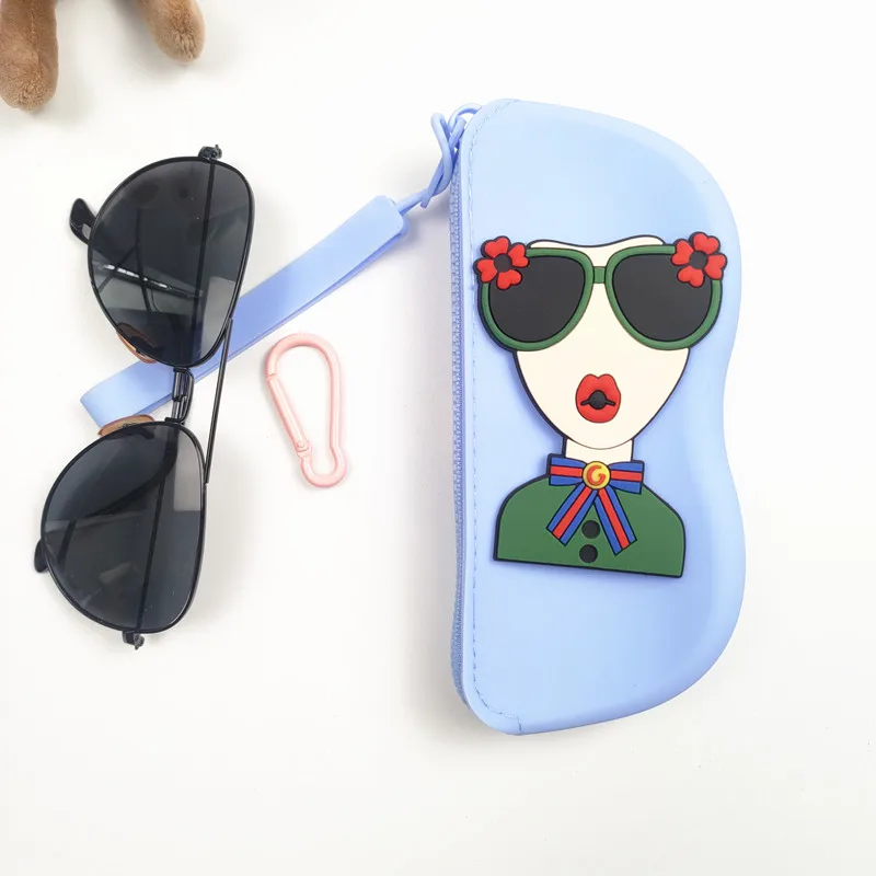 متعددة الوظائف سيليكون نظارات حقيبة مقاوم للماء الغبار سيليكون النظارات حقيبة التخزين العناصر الصغيرة حقيبة السفر هدية