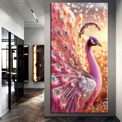 Big Size 5D DIY Diamond Painting Beautiful Peacock Picture Diamond Embroidery Painting DIY Mosaic Gift Home Decor