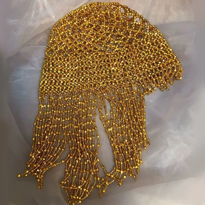 Beaded Headpiece for Women Exotic Cleopatras Belly Dance Hair Accessory N58F