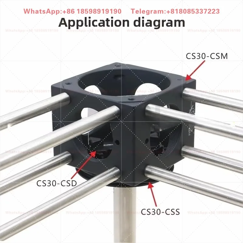 CS30 Series 30mm Cage System Cube\ Mounting Seat\ Cover Plate\ SM1 Thread