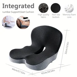 Cojín de espuma viscoelástica para asiento de coche, soporte Lumbar para VW Volkswagen Golf 7 MK7 Tiguan MK2 Ateca Ibiza Skoda Octavia JETOUR Traveler