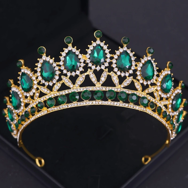 Baroque Crystal Bridal Tiaras And Crowns For Women Bride Wedding Hair Accessories Jewelry Crown Rhinestone Pageant Prom Diadem image 2