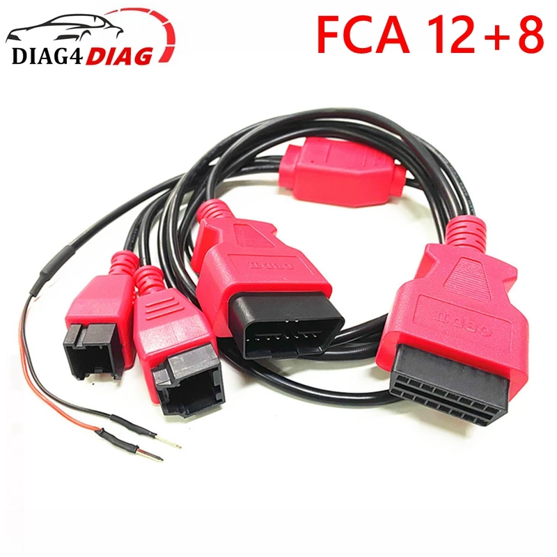 

Newest FCA 12+8 Connector Cable Adapter for Chrysler Connect with X100Pad3 A80pro A80pro master EZ400pro D7 D8 D9 D9pro