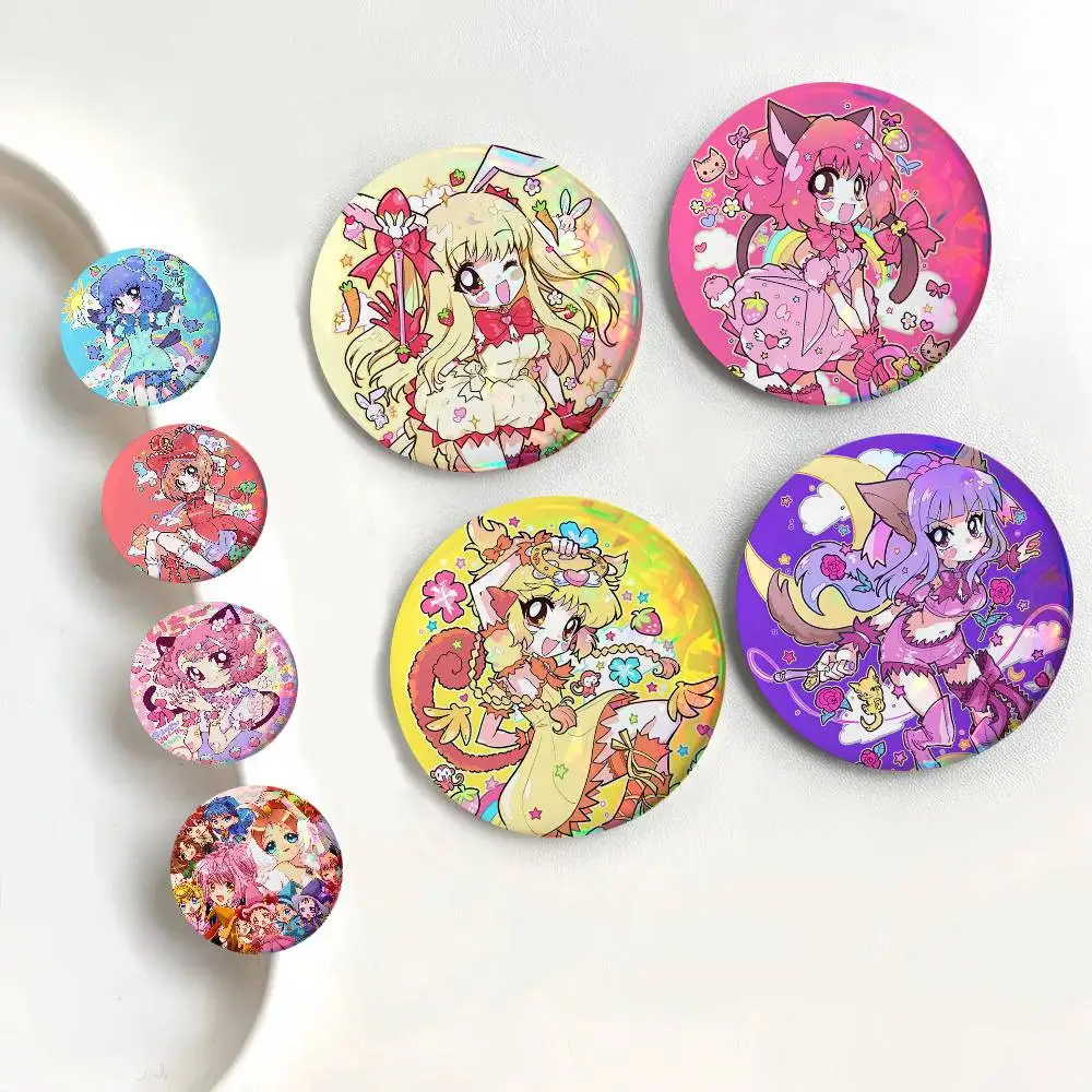 Anime Tokyo Mew Mew Round Badges Can Be Used To Decorate Clothes And Backpack Pins
