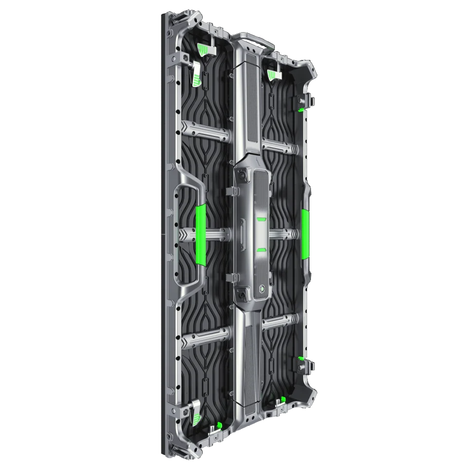 Outdoor LED display with hardwired connection and die-cast aluminum cabinet, size 500x1000mm, for performances and advertising