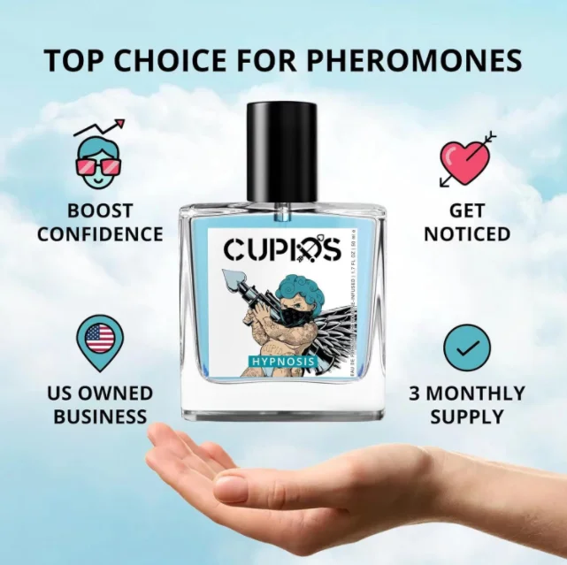 50ml Original Cupid Men\'s Pheromone Cologne Lasting Mature Hypnotic Rich Fragrance High Quality Hombre Perfume Body Spray