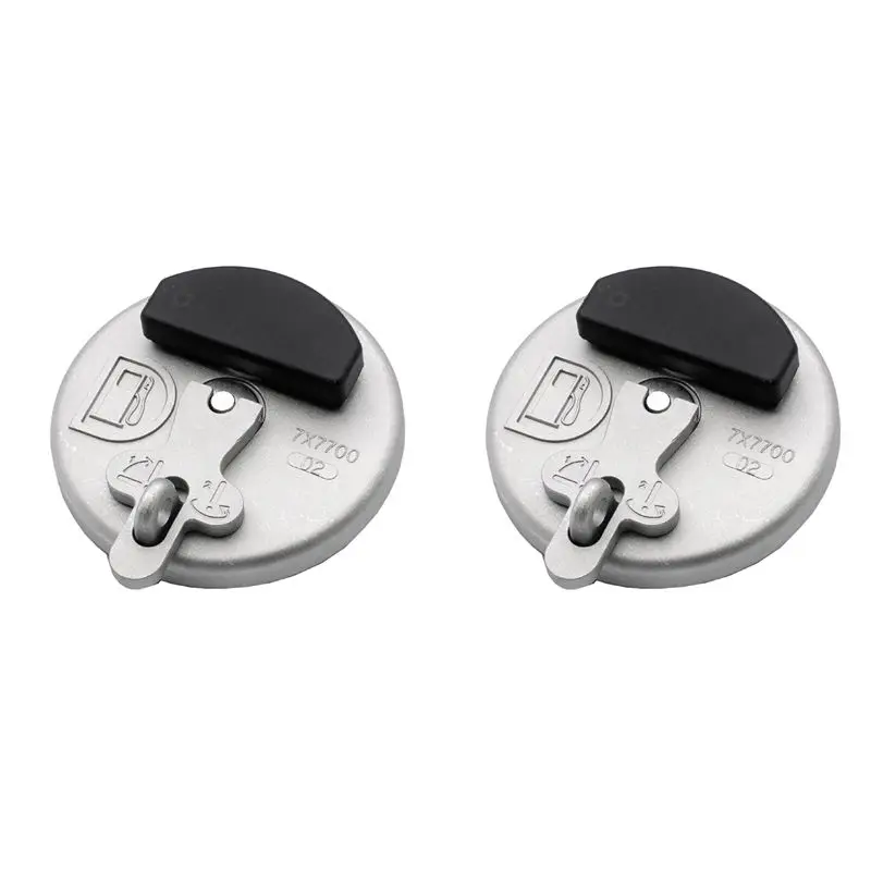 

2X Locking Fuel Tank Cap 7X7700 For Caterpillar CAT Dozer Excavator D6R D5C 311D 312D 320D 321D 323D Gray