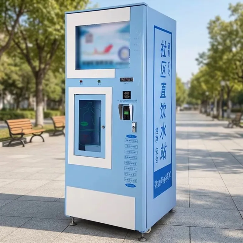 24 Hours Self Service Water Vending Machine Commercial Large Capacity Bottle Filling Pure Water Vending Kiosk Customized