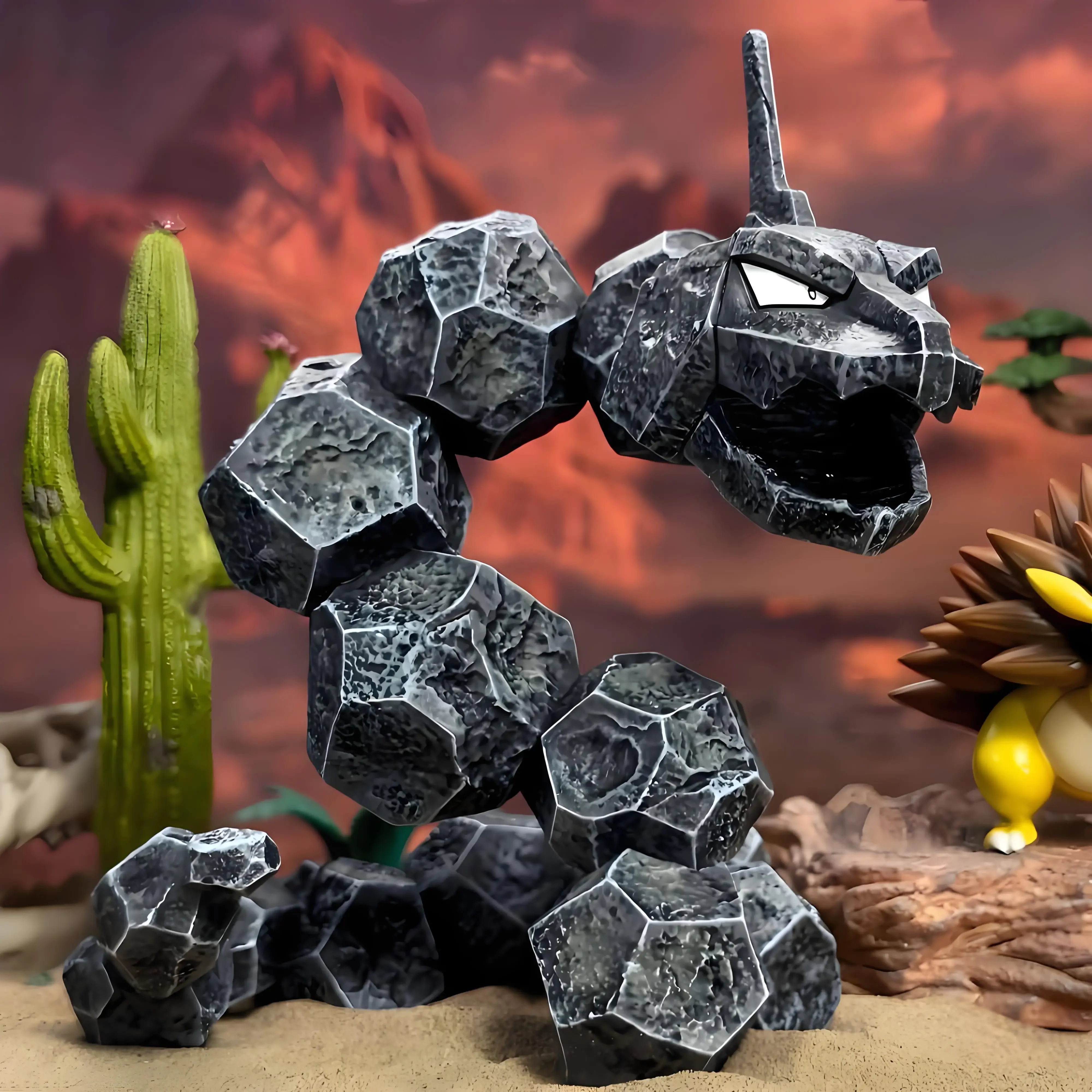 14 cm/5.5in Anime Pokemen Figuur Onix Actiefiguren Pvc Standbeeld Collectie Model Speelgoed Geschenken