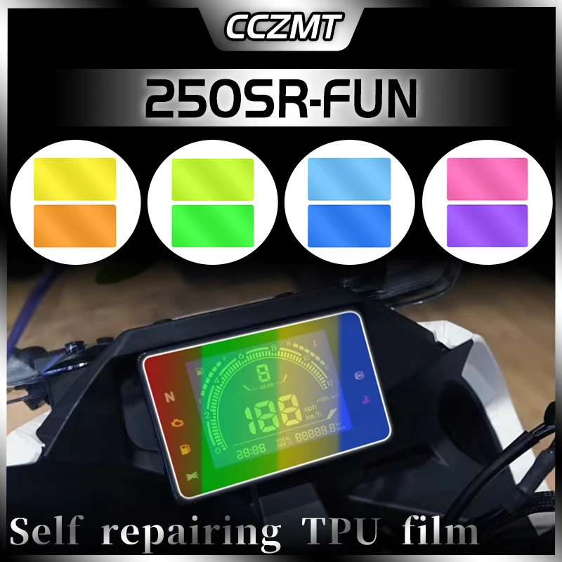 For CFMOTO 250SR FUN 2023 Motorcycle Scratch Cluster Screen Dashboard Protection Instrument Film Accessories