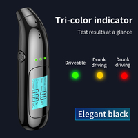 LCD Display Digital Alcohol Tester Professional Alcohol Detector Breath Rechargeable Breathalyzer Alcotester Drunk Driving Test