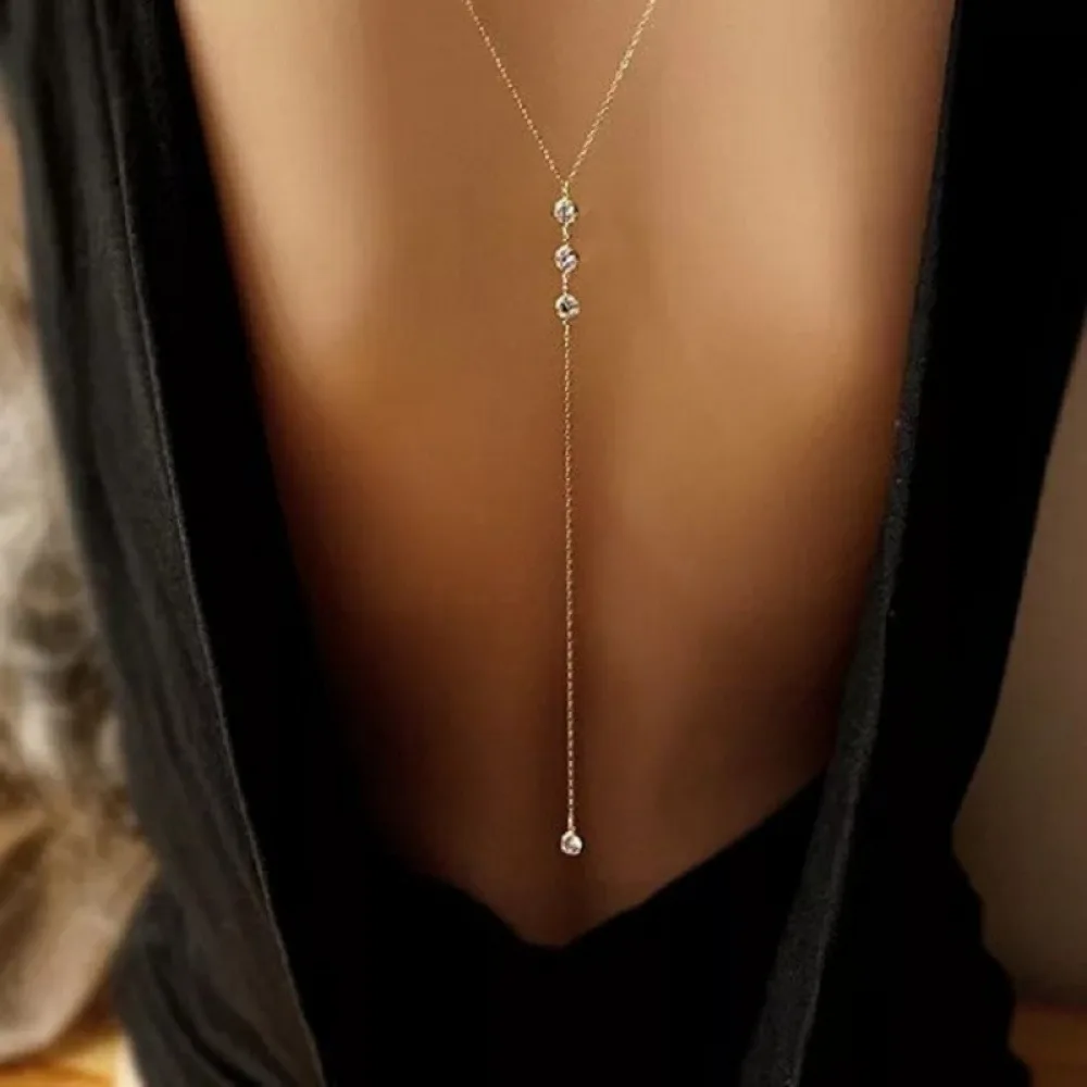 Lsysss In-Stock European And American Fashion Simple Water Drop Body Chain Neck…