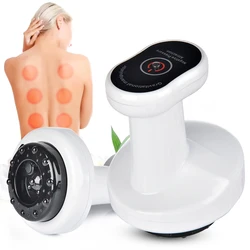 Home Electric Guasha Scraping Massage Cupping Body Massager Vacuum Cans Suction Cup Heating Fat Burner Anti-cellulite Massager