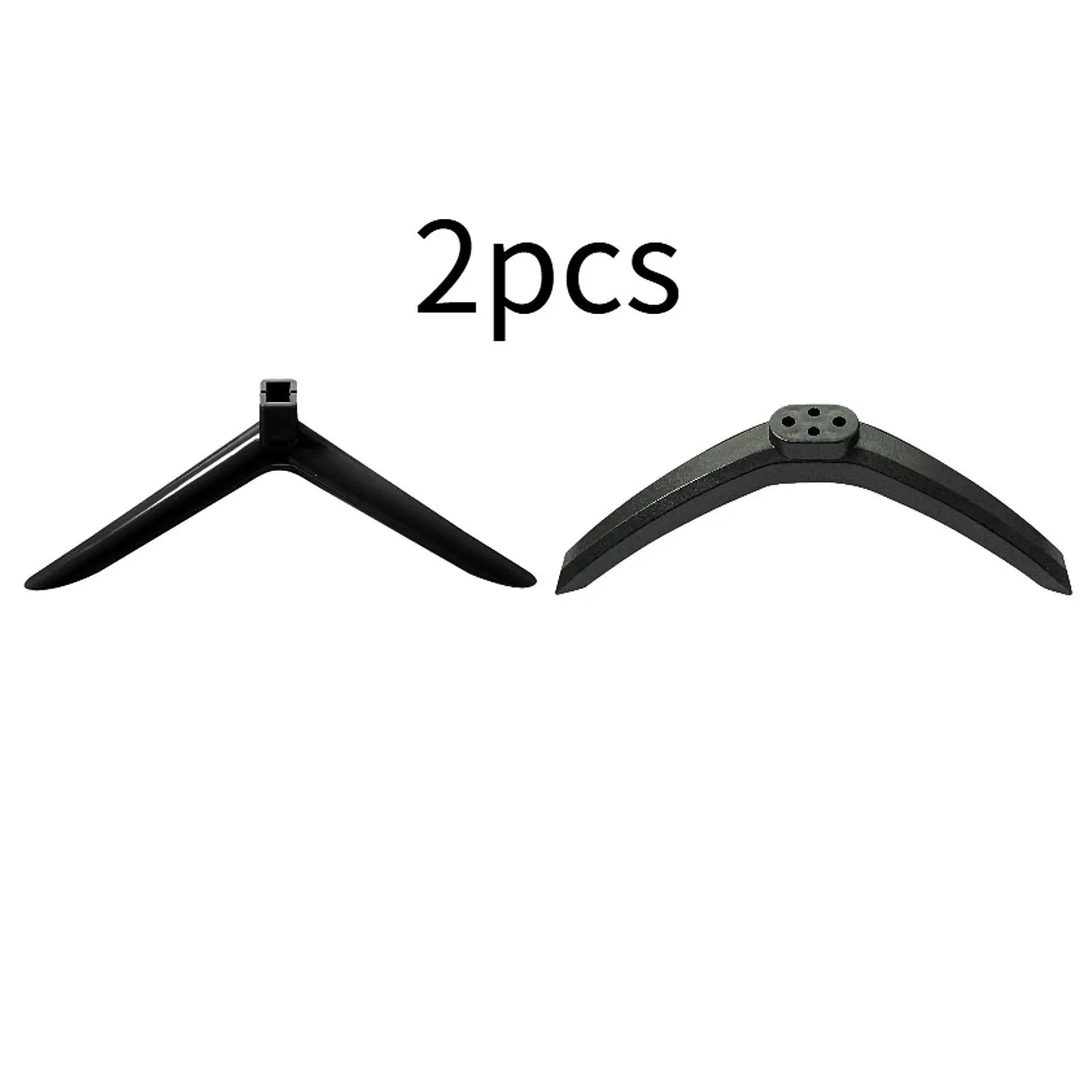 2x Desktop TV Stand Legs Anti-slip 24in/43in Lightweight Easy Installation with Screws TV Pedestal Base Replacement for Home Use