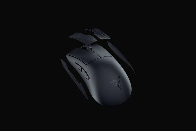 Rrazer deathadder v3 pro-30k光センサー、黒超軽量ワイヤレス人間工学 