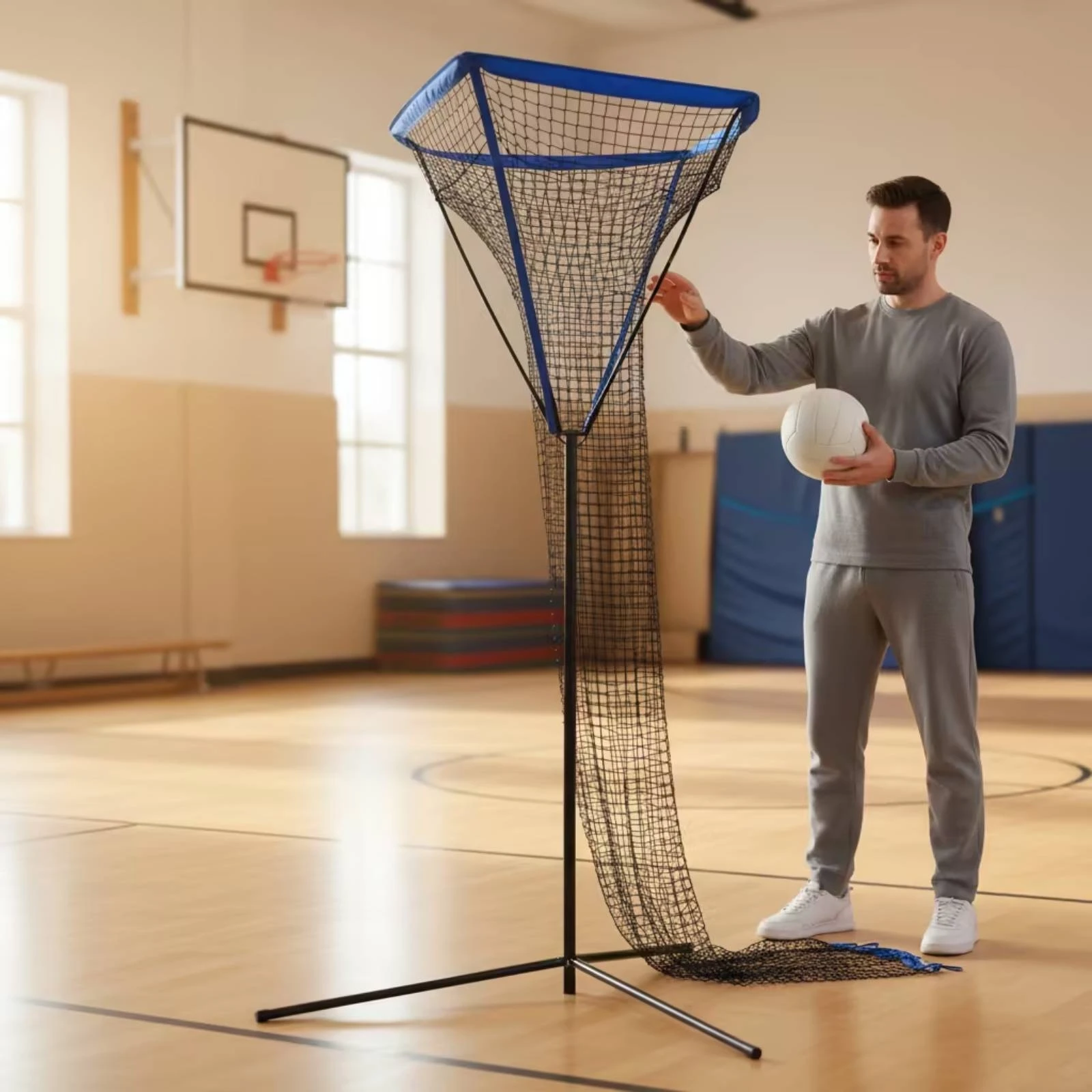 volleyball-training-net-stand-long-lasting-volleyball-training-net-with-carry-bag-sports-equipment-sturdy-easy-setup-for-coaches