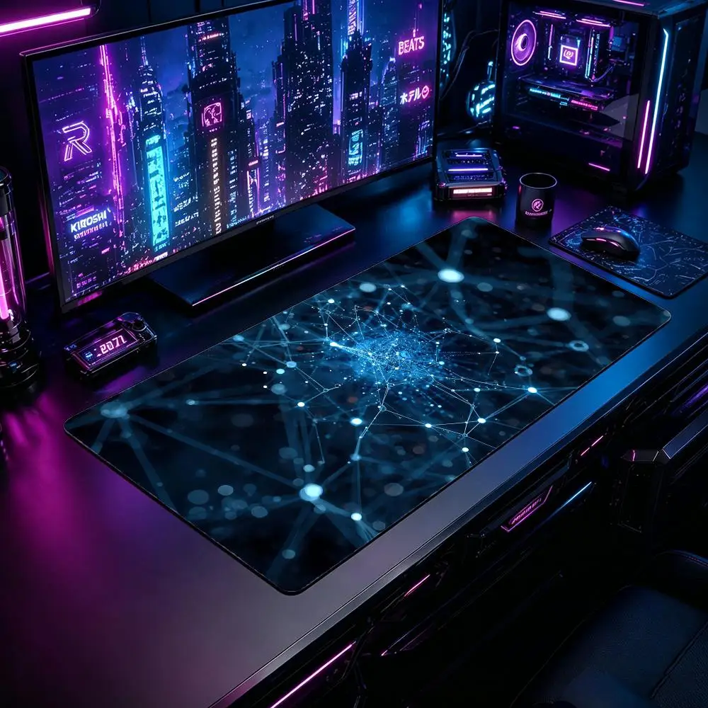 Gaming Mouse Pad FFuture Technology Mouse Pad XXL Large Desk Mat Non-Slip Rubber Extended Mousepad for PC Laptop Setup
