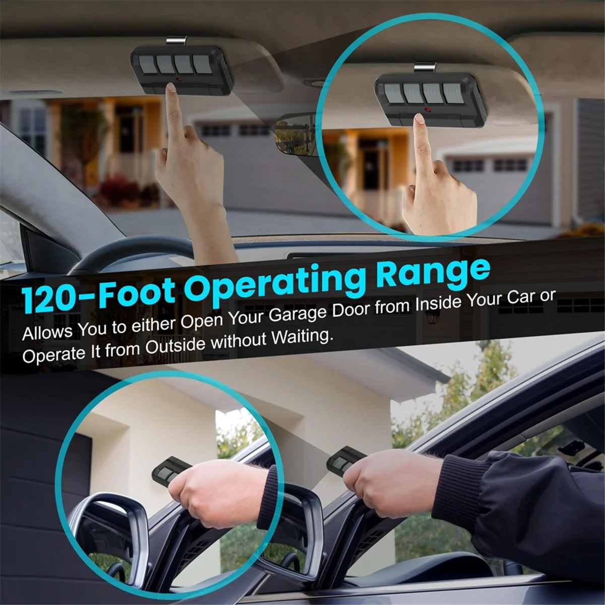 A57G-894LT Garage Door Opener Learning Keypad Remote Control, for LiftMaster/Chamberlain/Craftsman Garage Door Opener Remote