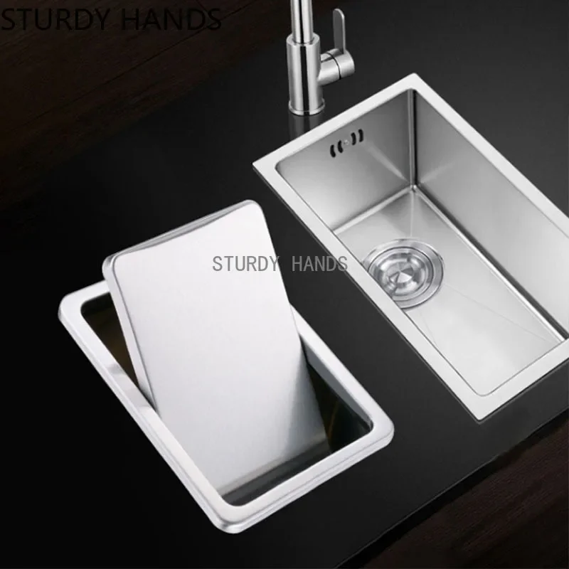 Built-in Countertop Trash Bin Lid and Waste Chute Lid, Stainless Steel Balance Flap Cover, Silver Trash Grommet Swing Trash Can