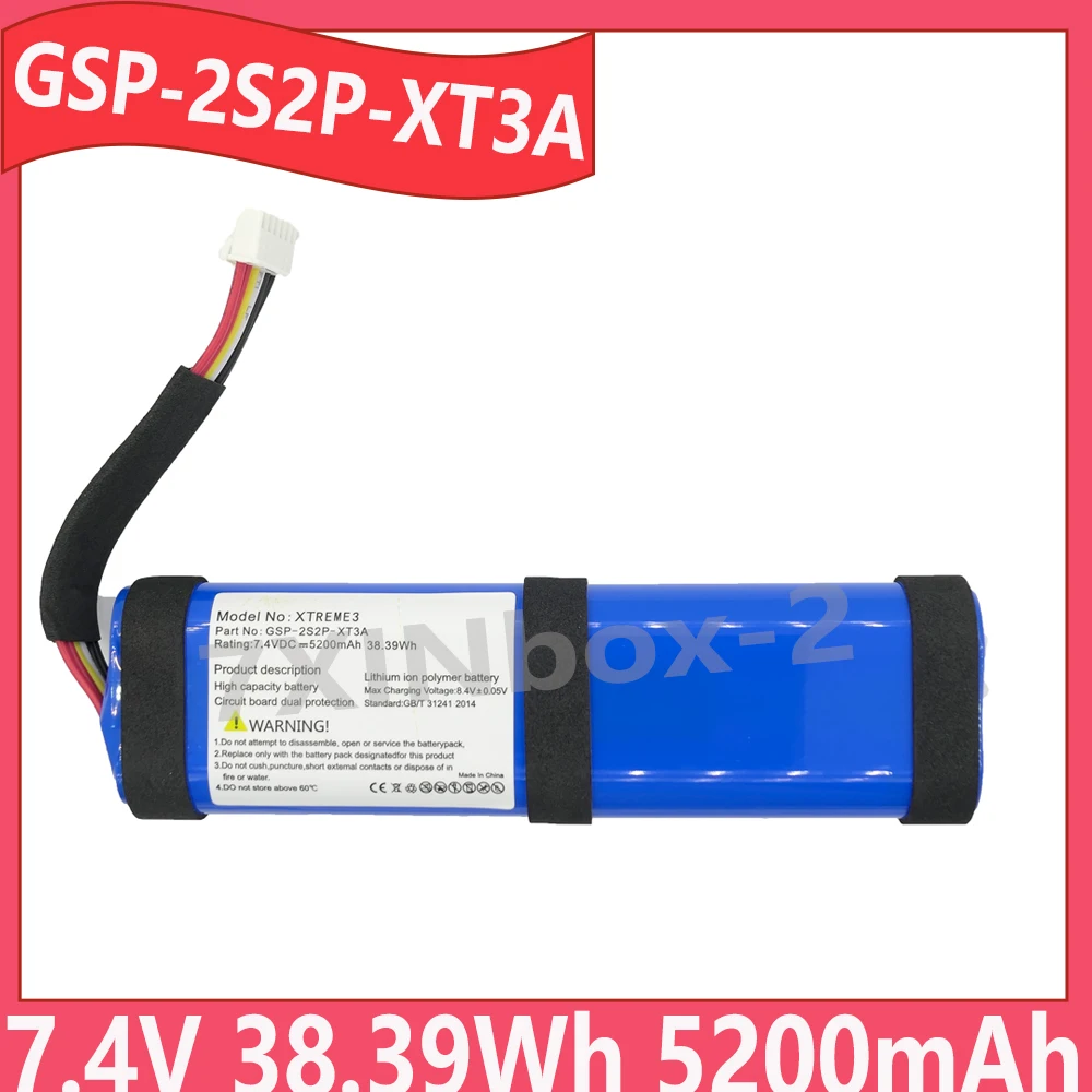 Brand New GSP-2S2P-XT3A IBA001GA 7.4V 38.39Wh 5200mAh Battery For JBL Xtreme 3 Portable Waterproof Bluetooth