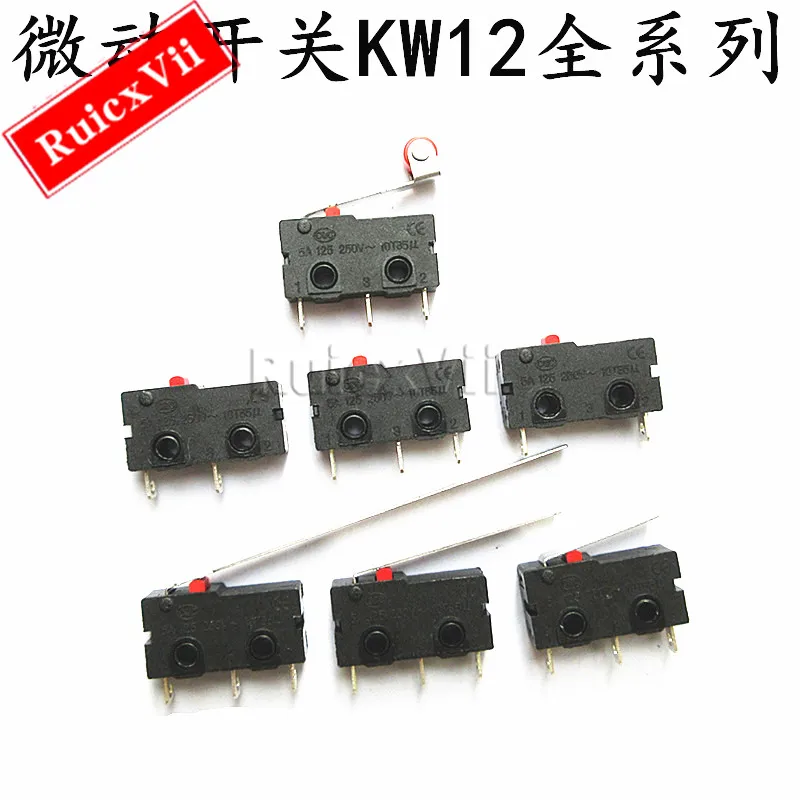 10PCS KW12 travel limit switch contact key KW11-3Z-2 micro switch straight handle tripin 5A 125V250V